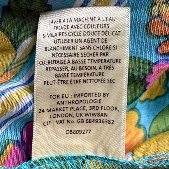 Anthropologie Lilka Dinan Dress Womens Small Halter Handkerchief Floral Summer - Picture 11 of 11